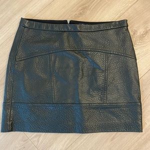 Madewell Black Textured Skirt